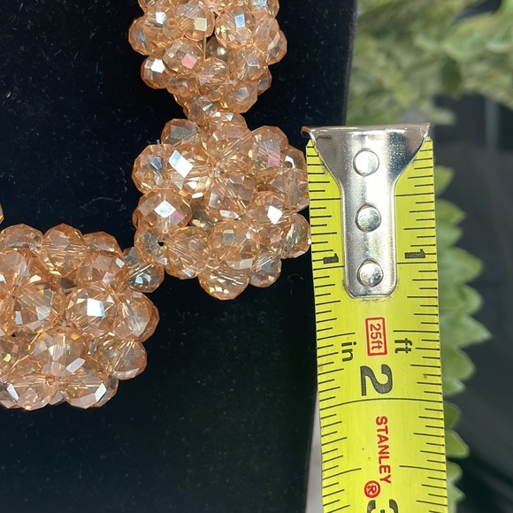 AMAZING Vintage cluster AB necklace - Picture 4 of 7